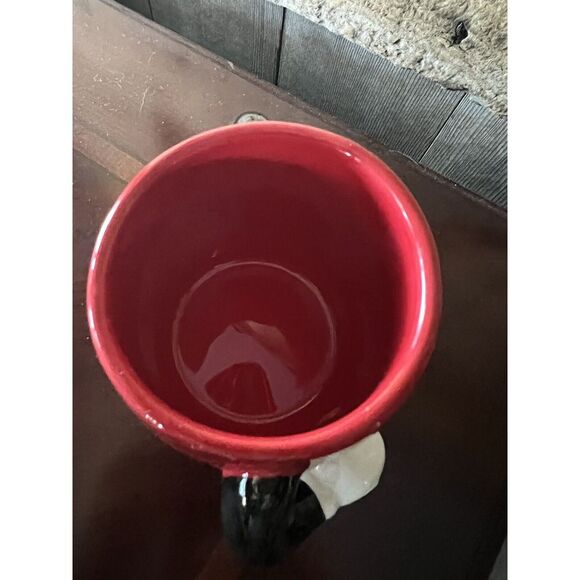 DISNEY GALERIE MICKEY MOUSE CERAMIC COFFEE CUP MUG RED PANTS WITH MICKEY ARMS - Picture 5 of 10